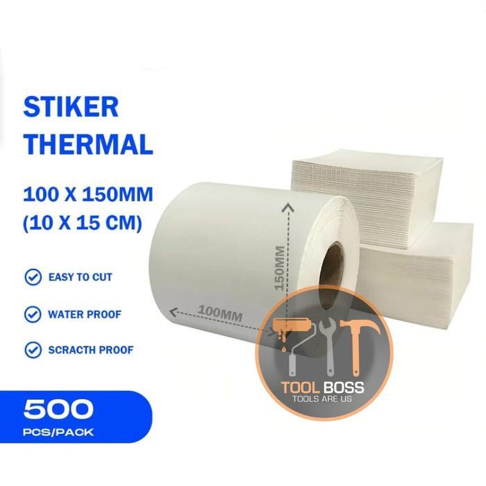 Sticker Label Thermal Roll 10cm x 15cm
