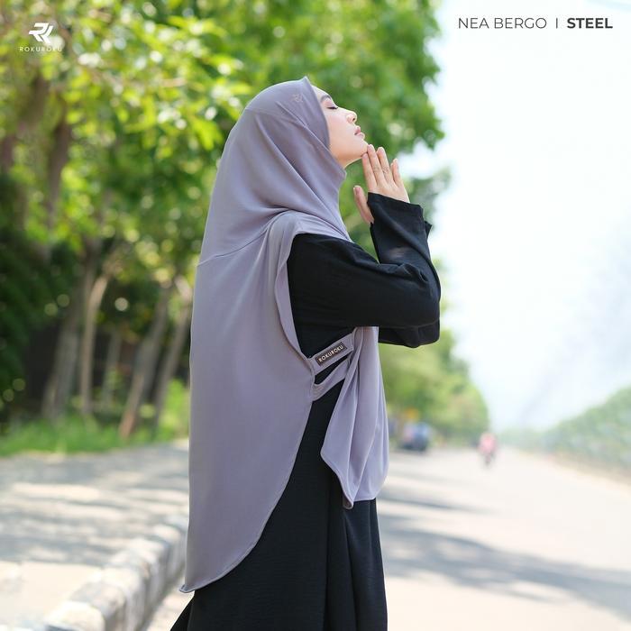 Rokuroku.Id Nea Bergo - Khimar Instan Sporty Populer