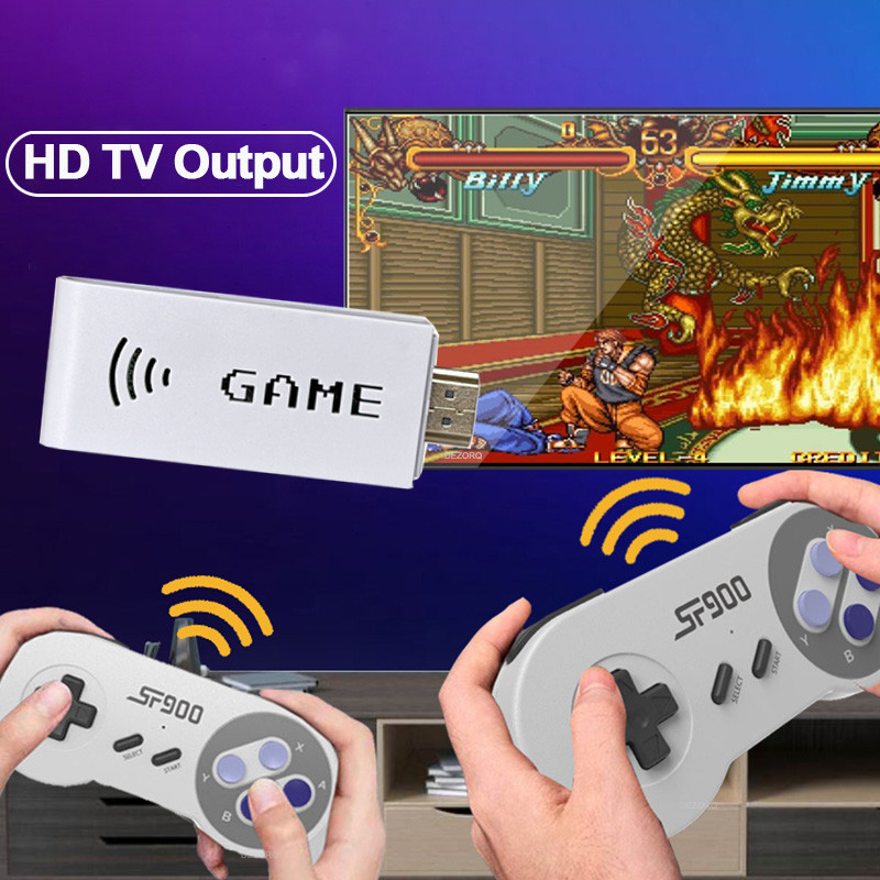 Game Stick SF900 Retro Game Console Built In 2900 Classic Games HD Output Videojueogs Wireless Gamep