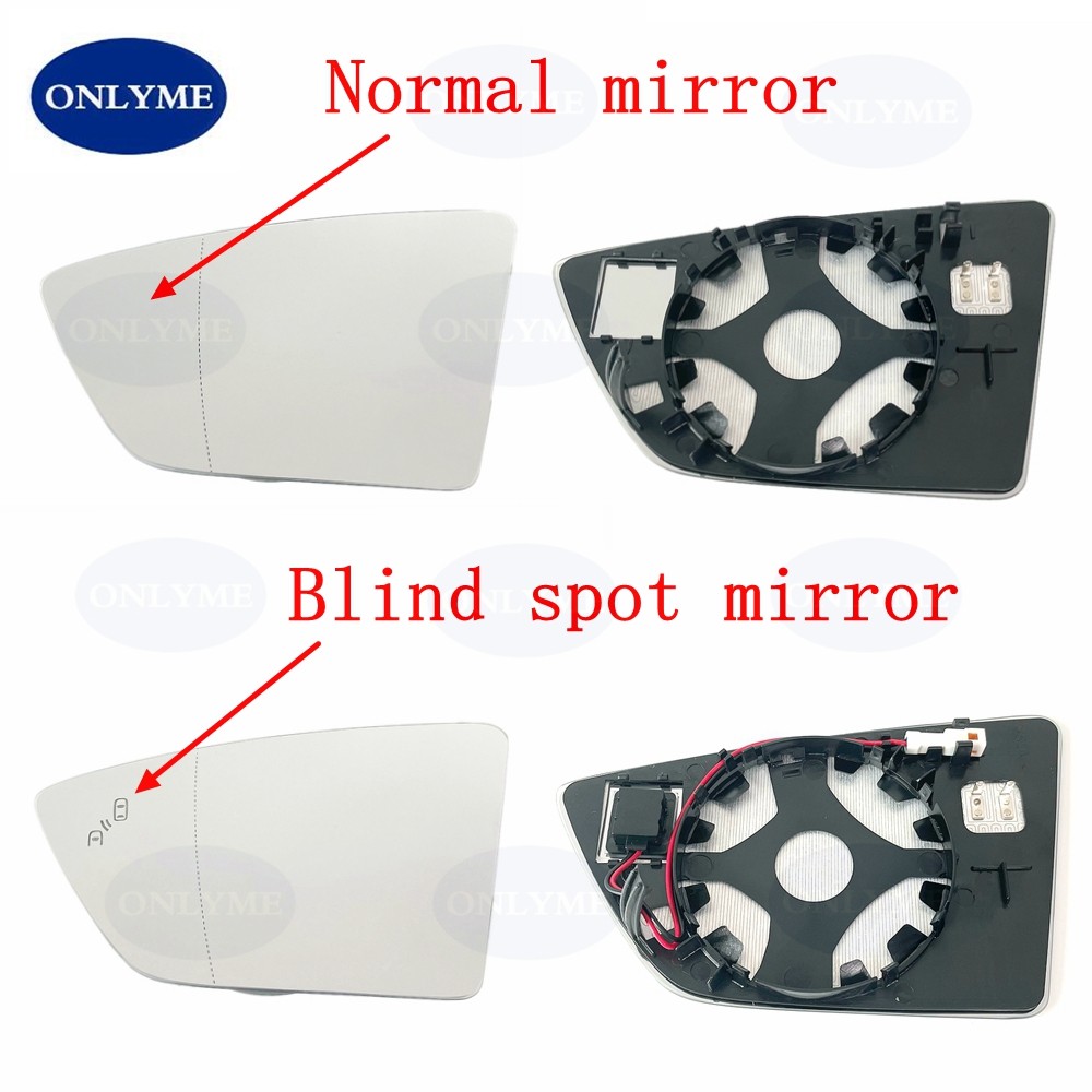 Car Wide angle Heated Blind Spot Mirror Glass For Seat Arona Ibiza 2017 2018 2019 2020 2021 2022
