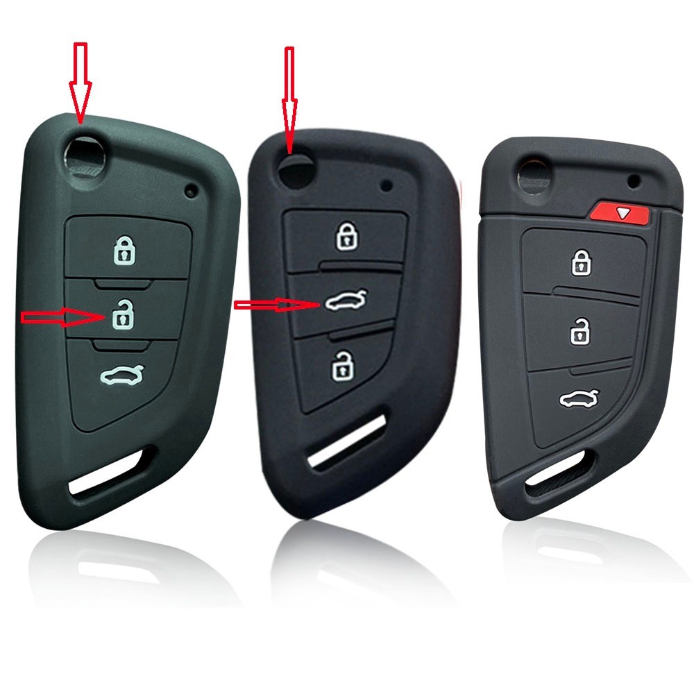 Silicone Key Cover Case For Universal VVDI2 Wire Remote Car Key Holder For Xhorse MINI Key