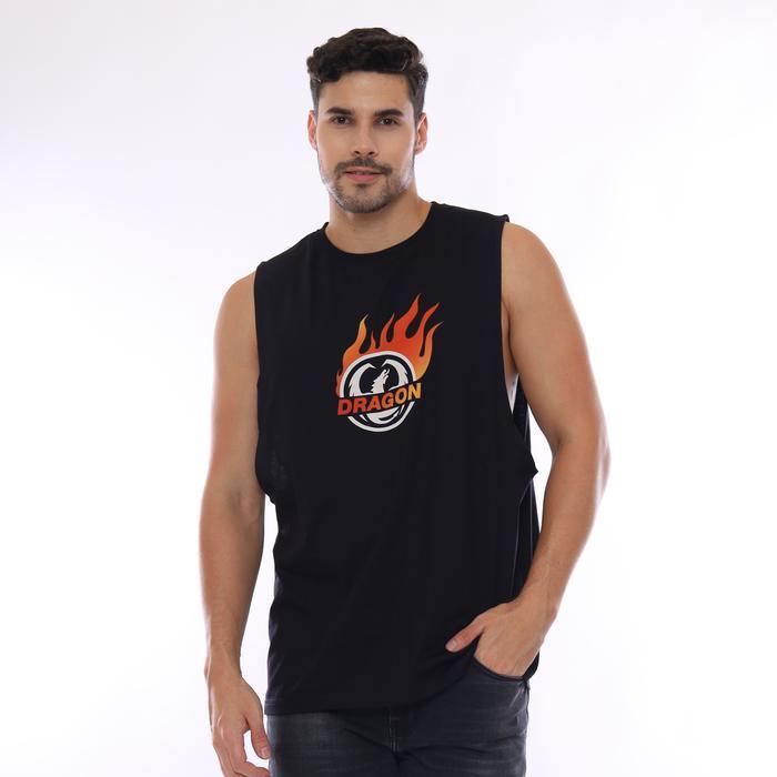 Dragon Kaos Singlet Pria Burn Planet Surf