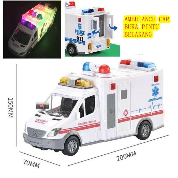 Leapfrog Toy - Mobil Ambulance Car Mobil Polisi Bisa Buka Pintu