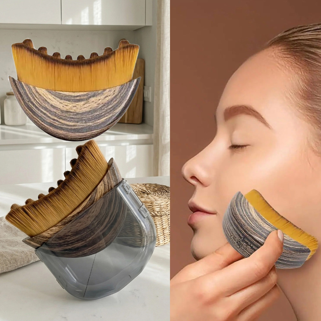 1Pcs/2Pcs New Lymphatic Contour Face Brush For Lymphatic Drainage,Ergonomic Lymphatic Massager,