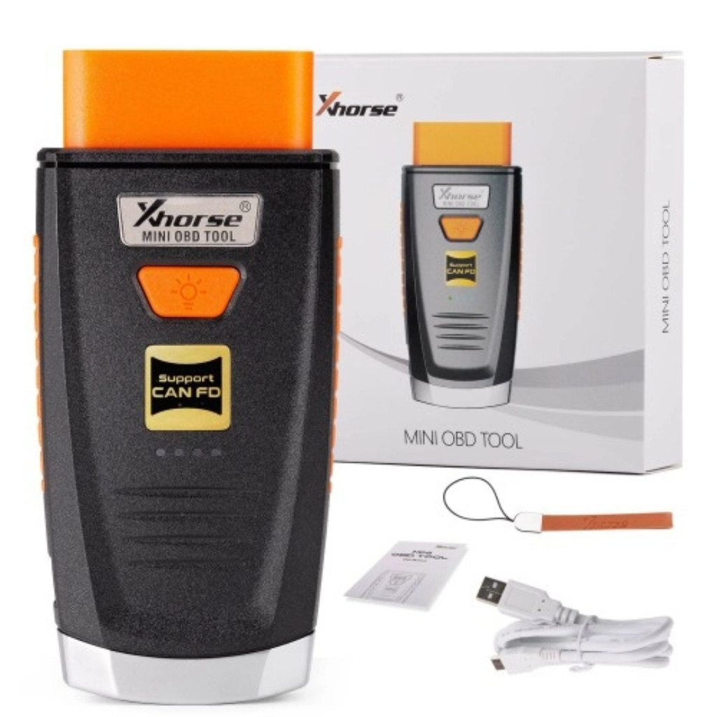 2025 Xhorse Mini OBD Tool V2 XDMO20 Newly Supports CANFD Protocol / LED light / 8A IMMO Box All Key