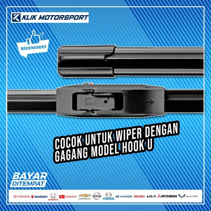 Dual Wiper Blade Toyota All New Rush 2017 - 2022 - Wiper Mobil 2 Pcs Redy Stok
