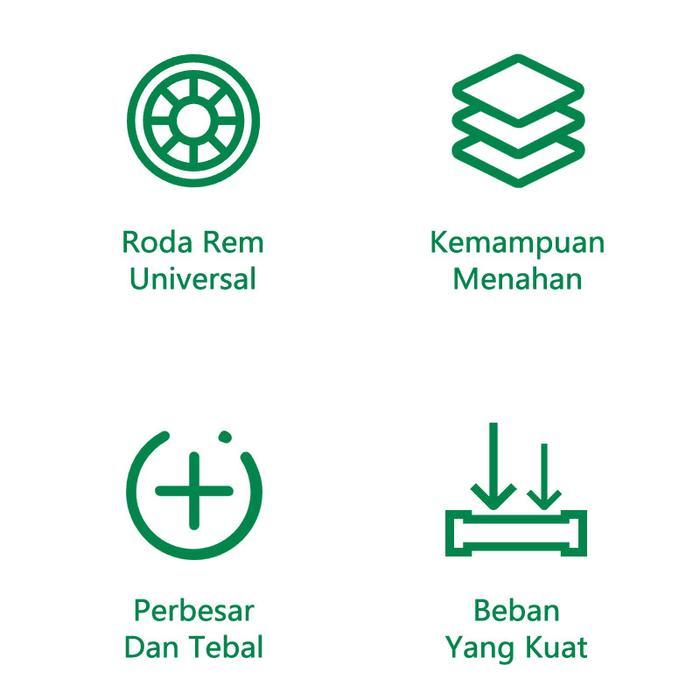 Best Seller Isku Alat Perkakas Trolly/Trolly Bengkel Rak 3 Susun Trolly Trolley Perkakas Tools