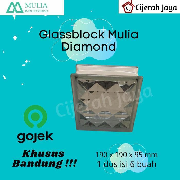 Glassblok Mulia Diamond Glassblock Glass Block Mulia Gojek/Grab