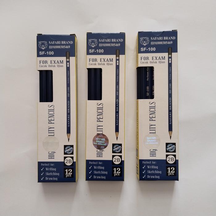 (1 LUSIN) Pensil 2B SF-100 SAFARI BRAND