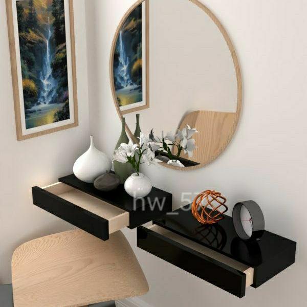 Best Seller Rak Dinding Minimalis Ambalan Gantung Rak Laci Nakas Susun Uk40X20X7Cm Putih Original