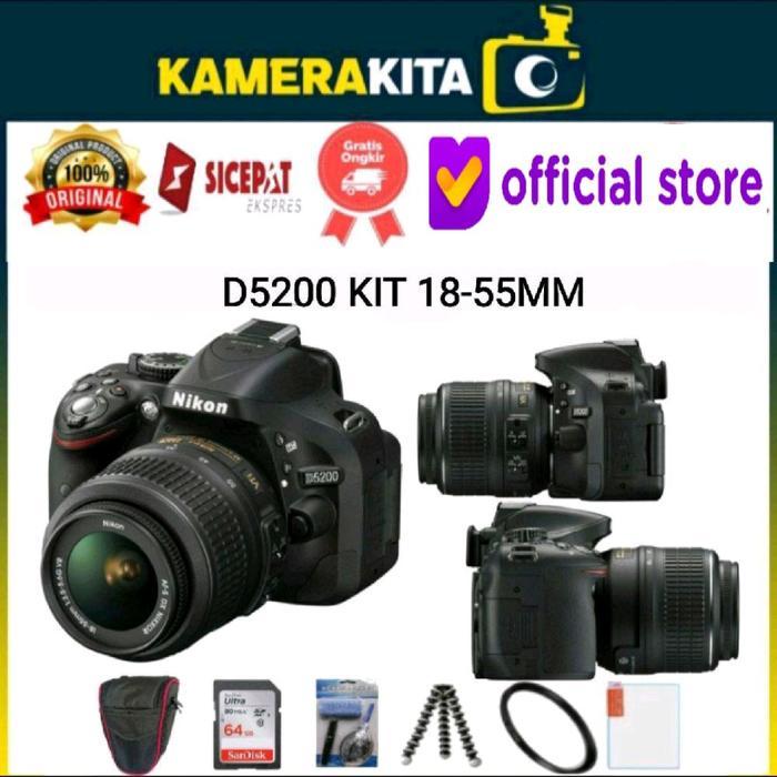NIKON D5200 KIT 18-55MM / KAMERA NIKON D5200 KIT 18-55MM - BODY ONLY