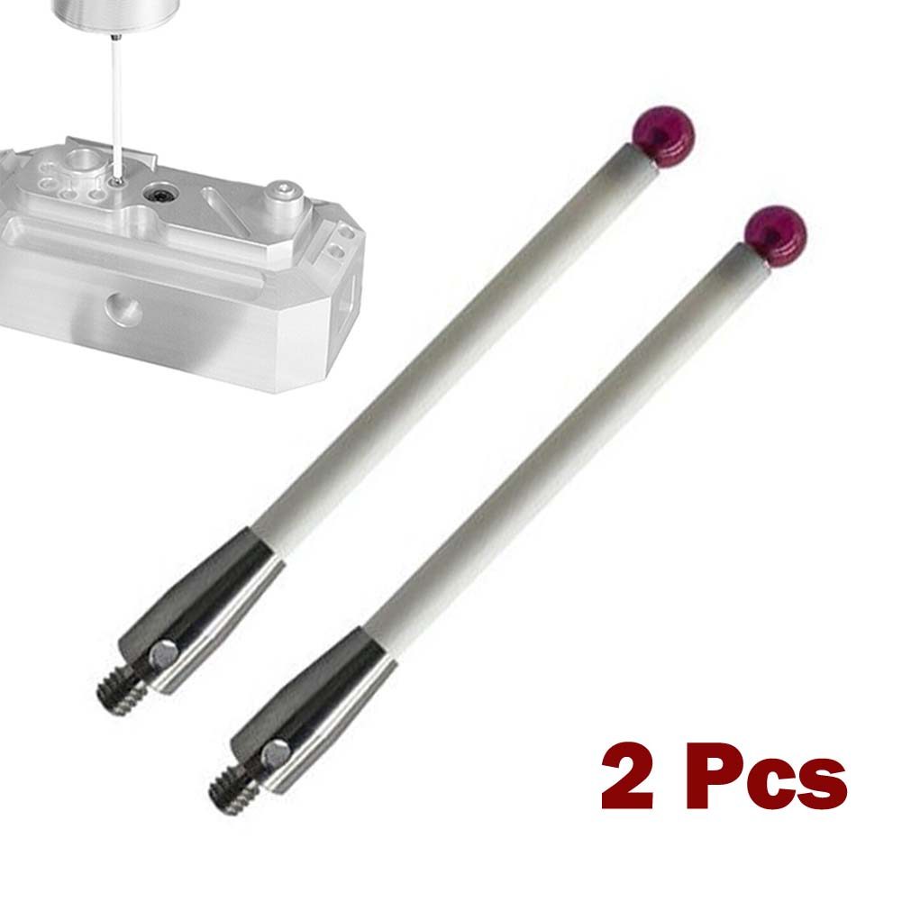 BEST 2pcs For Renishaw A-5000-3712 CMM Contact Probe, 100mm Ceramic Rod-6mm Ball Head Probe Test Acc