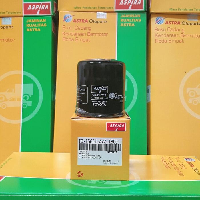 FILTER OLI MESIN MOBIL AVANZA TO-15601-AVZ-1800 ASPIRA SARINGAN OLI
