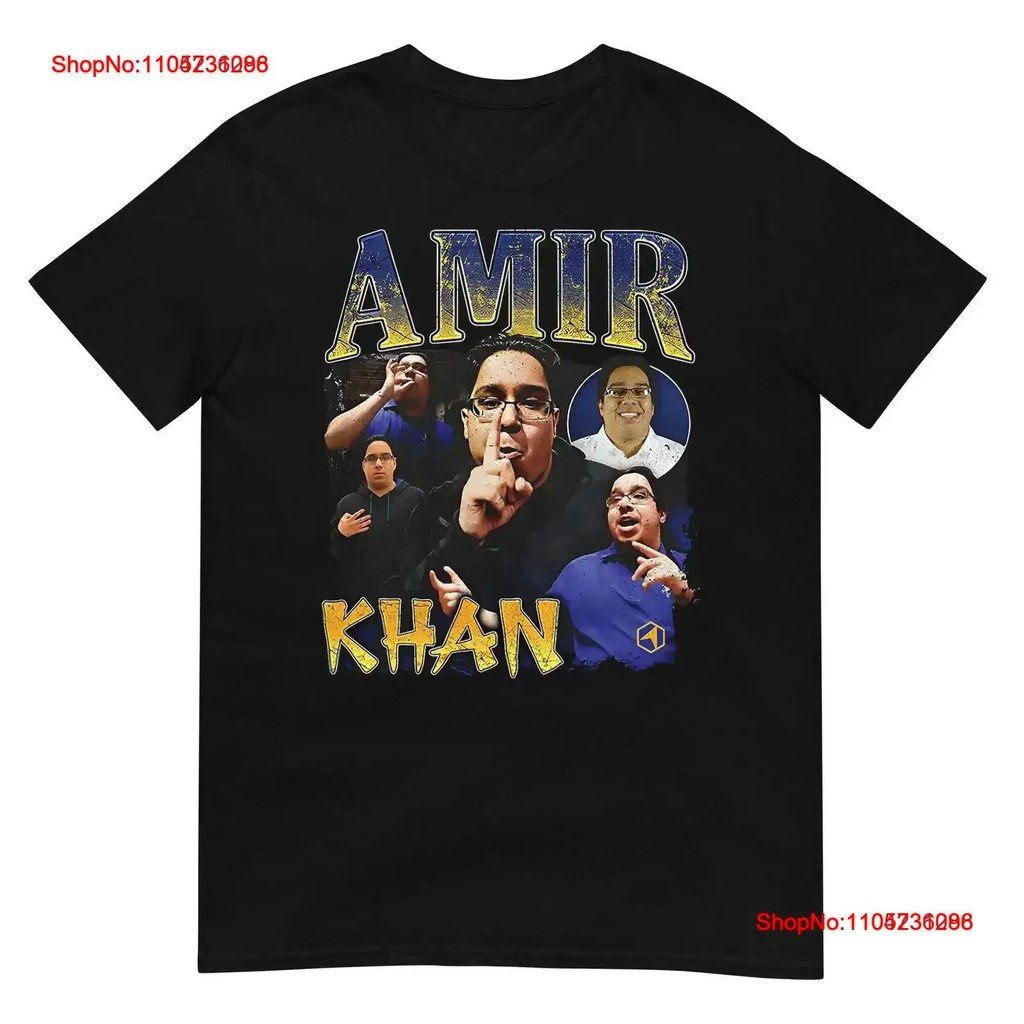 Amir Khan Retro Vintage Official T Shirt Washed Top For Everyday Wear Stretched Breathable homme