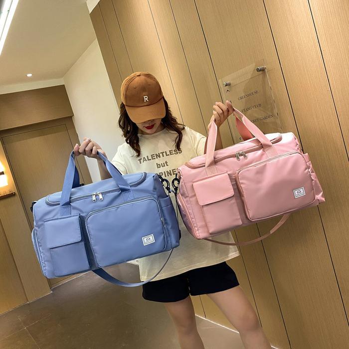 Gtt Tas Travel Lipat Motif Polos 7027 Foldable Tas Koper Organizer Terjamin