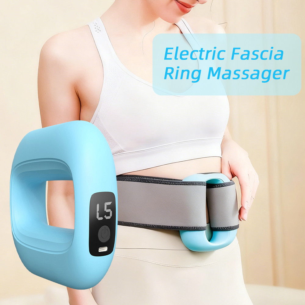 Multifunctional Full-Body Fascia Ring Portable Fascia Gun Massage Ring Vibrating Neck Shoulder