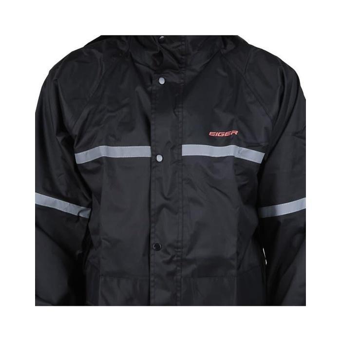 EIGER1989 JAS HUJAN PRIA RIDING REXON 2.0 RAINSUIT JACKET - BLACK
