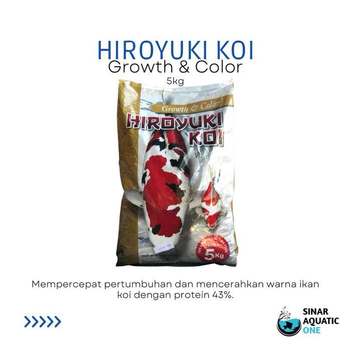 Hiroyuki Growth & Colour Pakan Ikan Koi 5kg