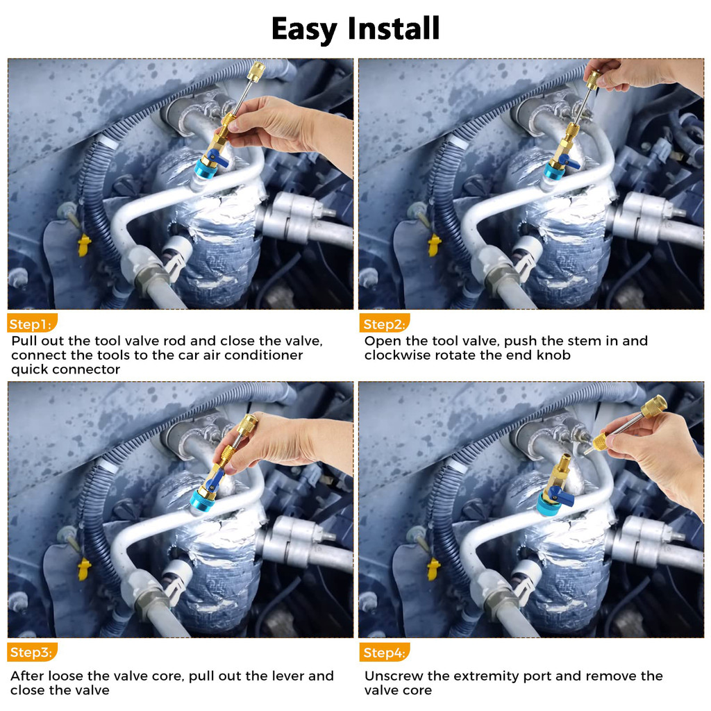 R134A R12 Valve Core Remover Installer Car Air Conditioning Valve Core Quick Remover Installer High