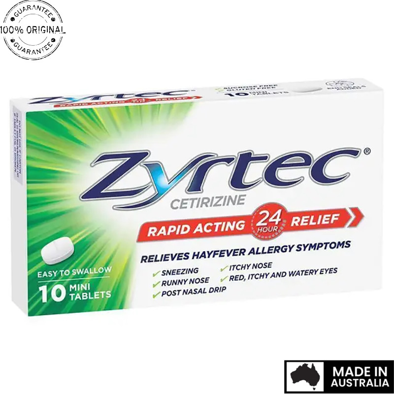 Aussie Original Zyrtec 10mg 10 Tablets