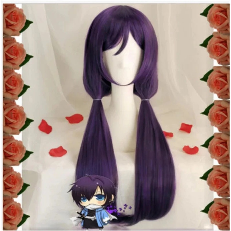 High Quality Anime LoveLive Love Live Nozomi Tojo Wigs Halloween Synthetic Hair Long Purple Cosplay