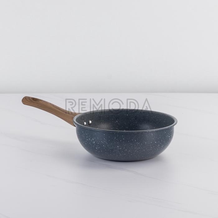 Calypso C530-18 Fry Wok 18 cm Wajan Penggorengan Teflon gg Kayu