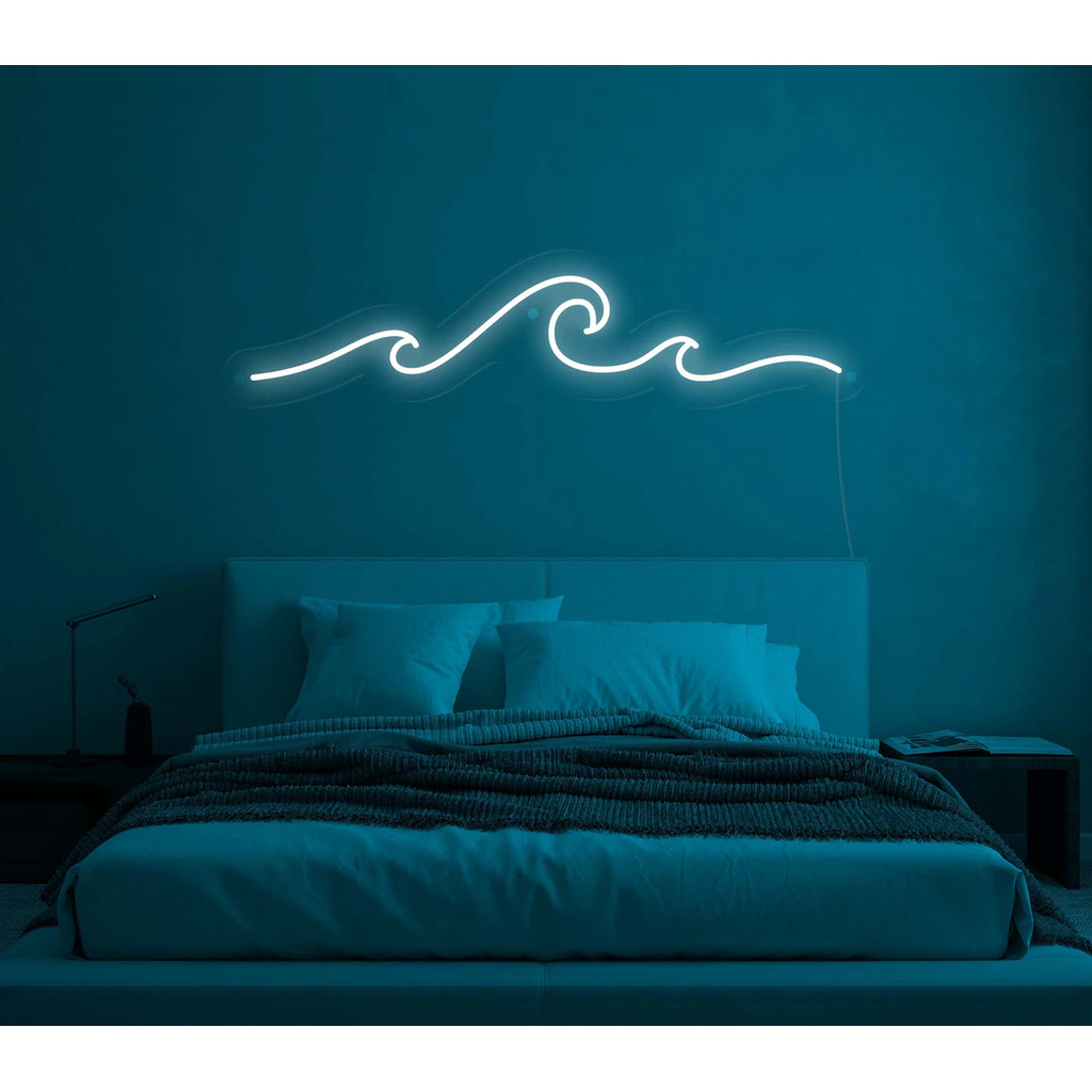 Wave Neon Sign ,Wall Decor ,Wall Sign, Sea Neon Sign, Water neon sign ,Nature Neon Sign, Ocean Neon,