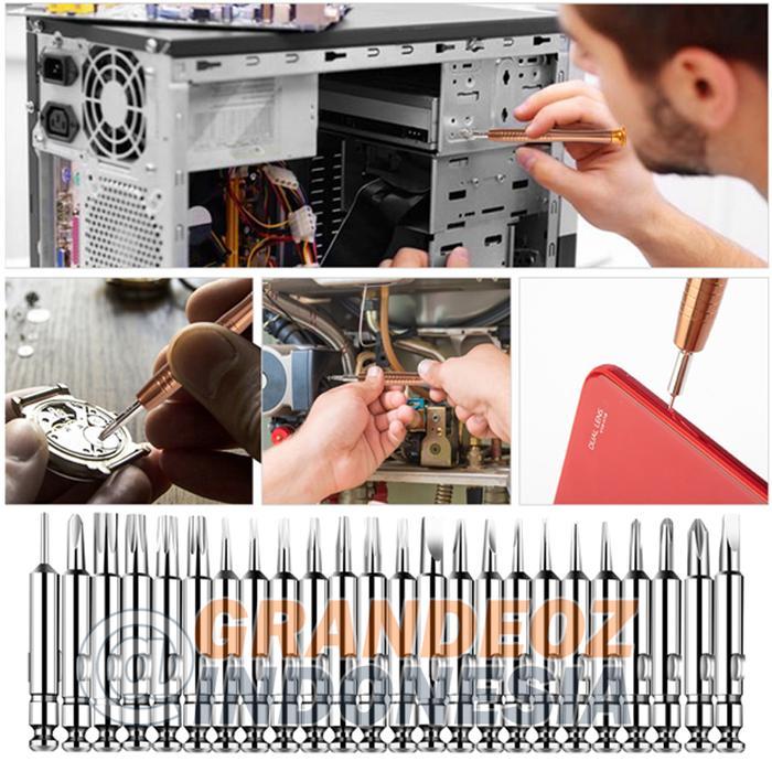 "New" Obeng set 25 in 1 kit Reparasi Torx Set 25in1 Smartphone Xbox T2 T5 T6 P PS Bongkar Stick Xbox