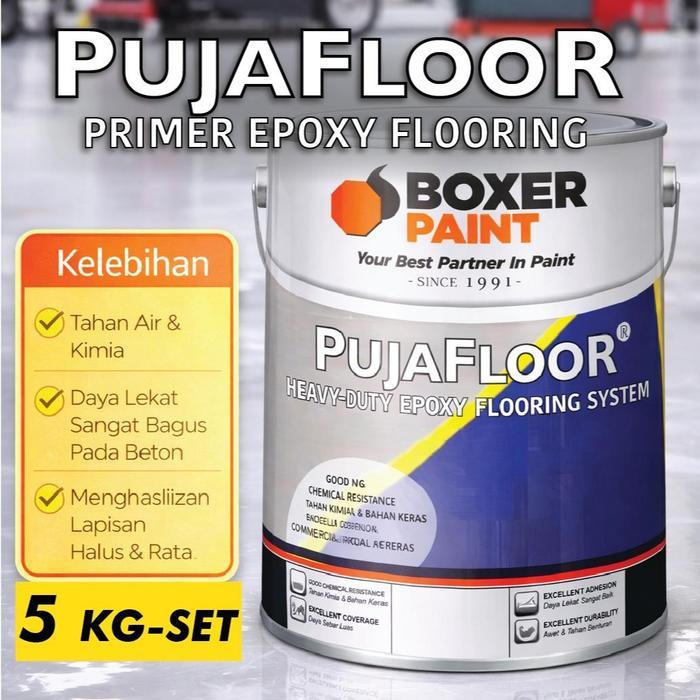 Cat Lantai Beton PUJAFLOOR PRIMER Epoxy Flooring (5 kg-set)