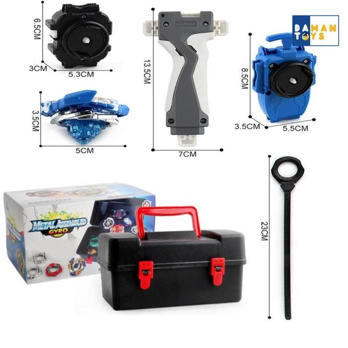 Gasing Beyblade Portable Box 8 In 1 Gasing Set
