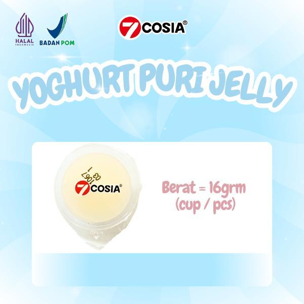 "New" 7COSIA Yoghurt Puri Jelly NEW Jelly Yogurt Lembut & Kenyal Berserat + Susu Snack Anak &
