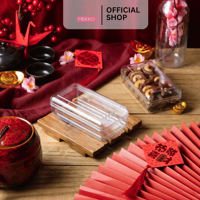 Toko Mekko Top Plus Toples Premium Kue Kering Segi Panjang 250gr - Toples TopPlus Kue Putri