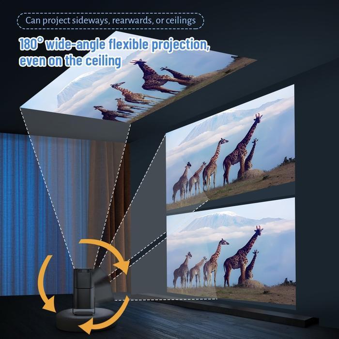 Hy320 /Hy320Pro/ Amx500 Android 11.0 1080P 10000 Lumens Wifi 6 Bluetooth5 Smart 4K Hdmi 1080P Native