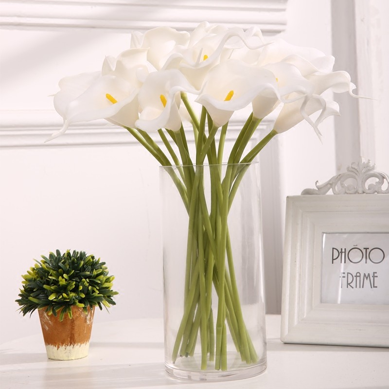 10Pcs High Quality Real Touch Calla Lily Artificial Flowers Calla Lily Bouquet For Wedding Bouquet