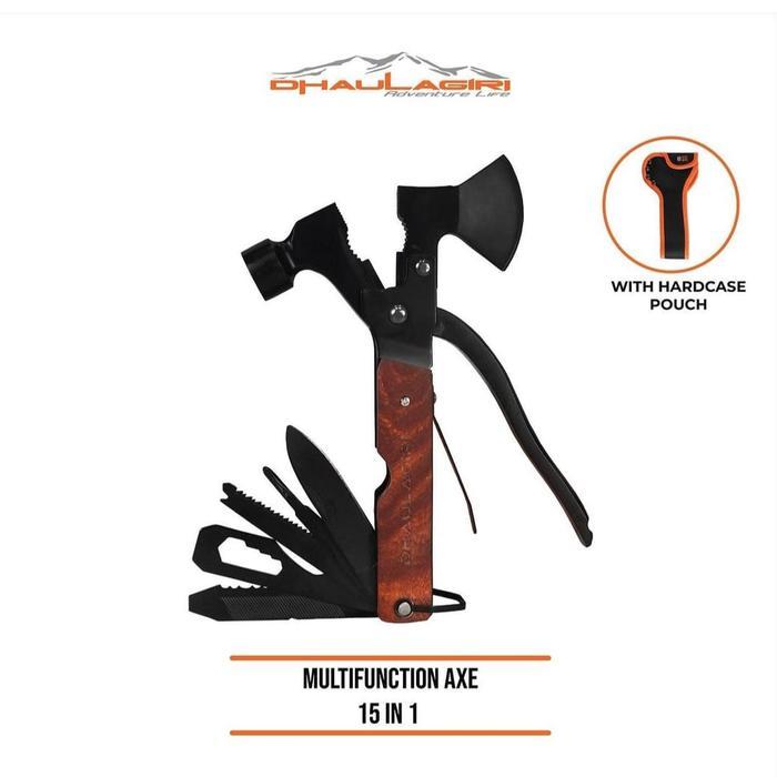 Kapak Palu Multifungsi Axe Dhaulagiri 15 In 1 Kapak Camping Survival