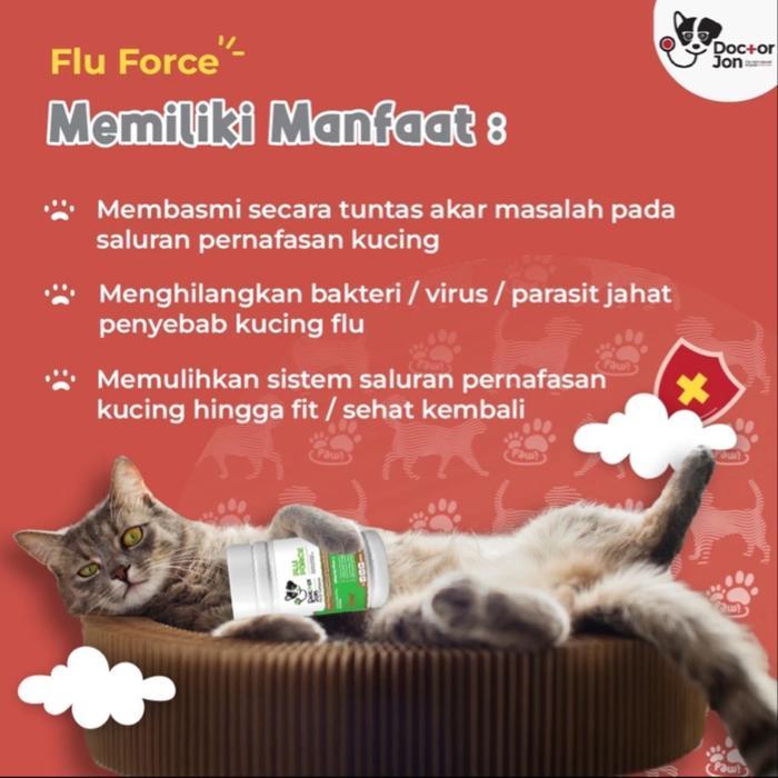 OBAT FLU FORCE UNTUK PILEK KUCING TERBAIK BEST SELLER KARENA AMPUH