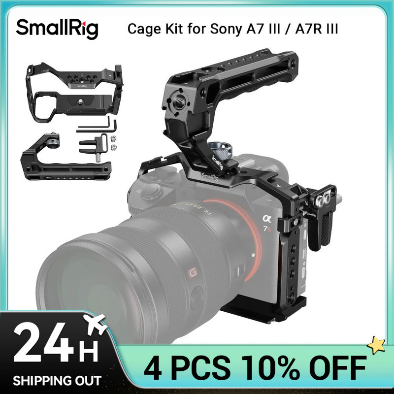 SmallRig A7 III / A7R III Cage Kit with Top Handle Cable for Sony Alpha 7 III / Alpha 7R III
