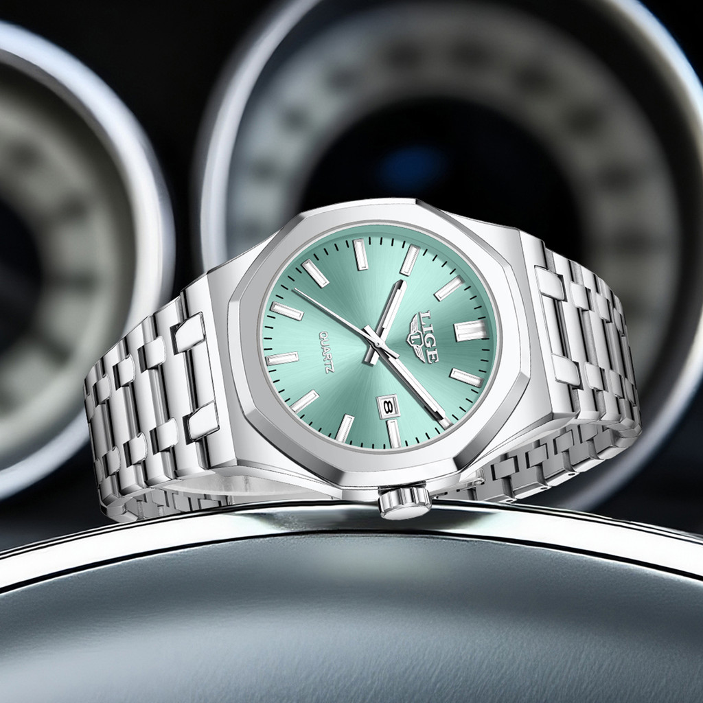 LIGE WATCH FOR MEN ORIGINAL TOP BRAND LUMINOUS DATE STAINLESS STEEL MEN'S WATCHES BUSINESS