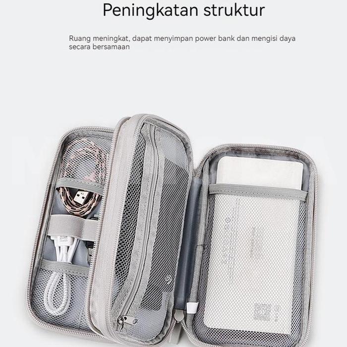 Tas Handphone / Tas Powerbank / Travel Organizer / Pouch Hp Tas Gadget Travel Organizer Pouch