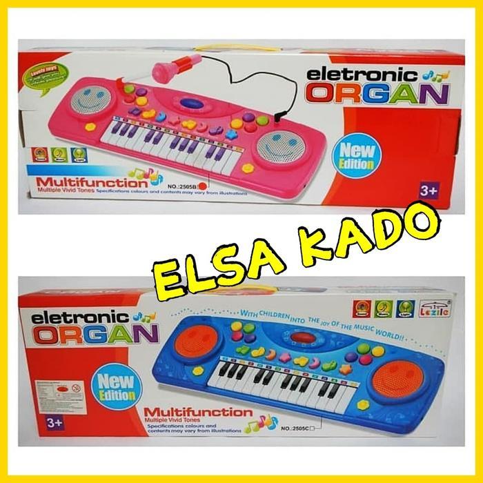 mainan musik piano eletronic organ mic karaoke techno keyboard