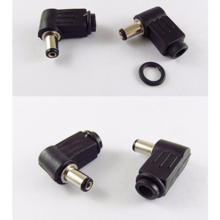Jack Dc Bengkok 4.0Mm X 1.7Mm L Male Plug Socket Power Adaptor Kabel 4.0X1.7 Mm Co