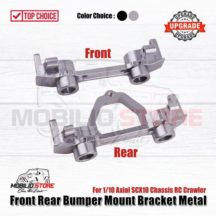 Front Rear Bumper Mount Bracket Metal for RC Axial SCX10 Chassis 1/10
