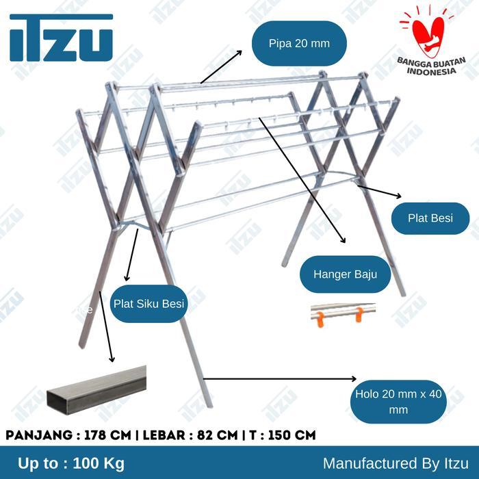 Jemuran Stainless Tiang Besar