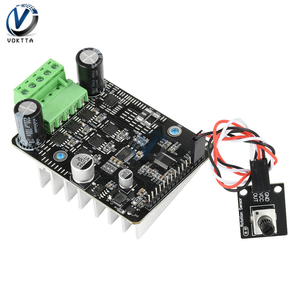 1600W 50A DC 6-80V PWM Motor Speed Controller BLDC Brushless Hall Motor Controller 6V 12V 24V 36V