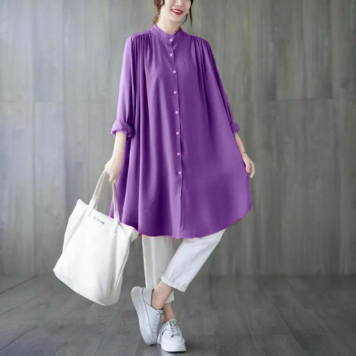 Baju Tunik Atasan Wanita Korea LD 120 Jumbo Model Terbaru Kekinian GEYA blouse tunik