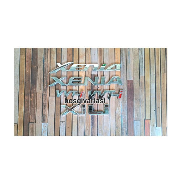 "New" emblem xenia xi Li / emblem tulisan xenia baru / emblem xenia all new / emblem xi li vvti