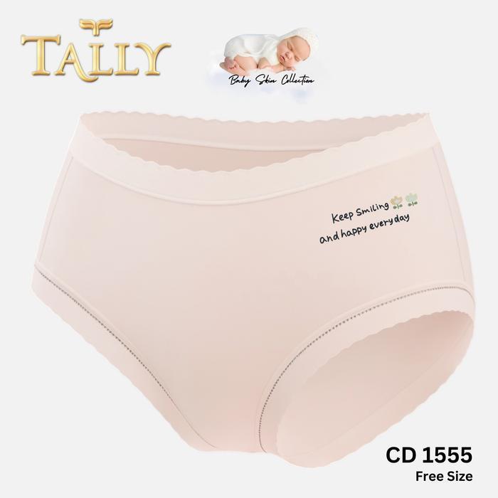 ASLI [EXCLUSIVE LAUNCH] TY 3 Pcs CD 1555 Celana Dalam Wanita Bahan Katun Viscose Ba Skin fit to L -