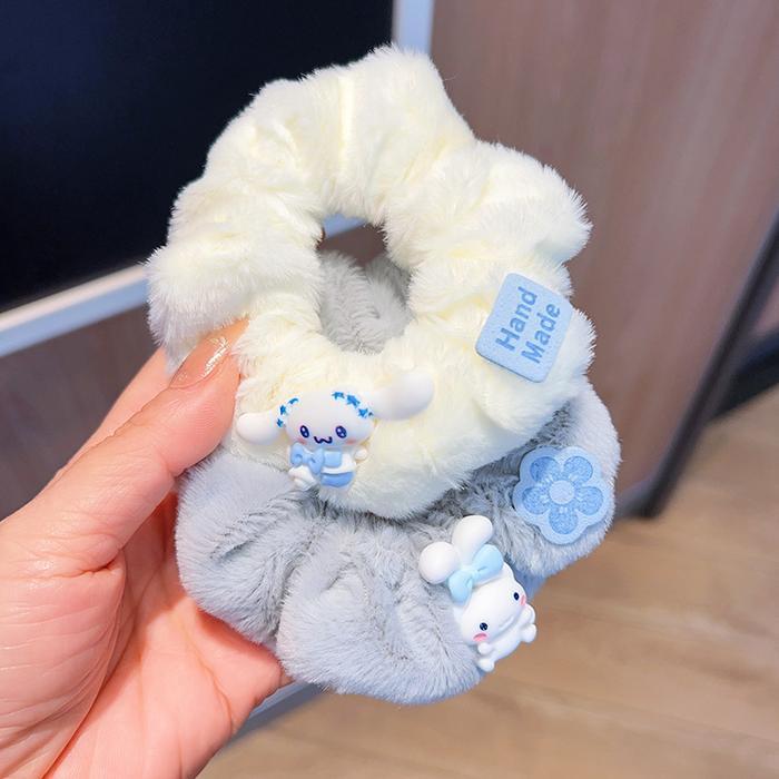 Scrunchie Bahan Bludru Karakter BUNNY / Ikat Rambut Scrunchie Bludru / Scrunchie / Ikat Rambut Korea