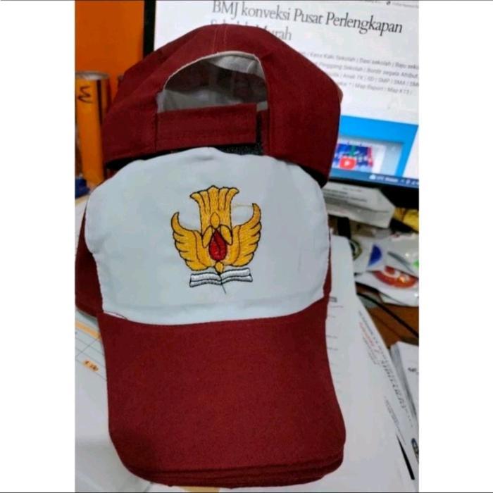 GROSIR Topi Sekolah BORDIR SD SMP Pramuka SD Negeri - 20pcs