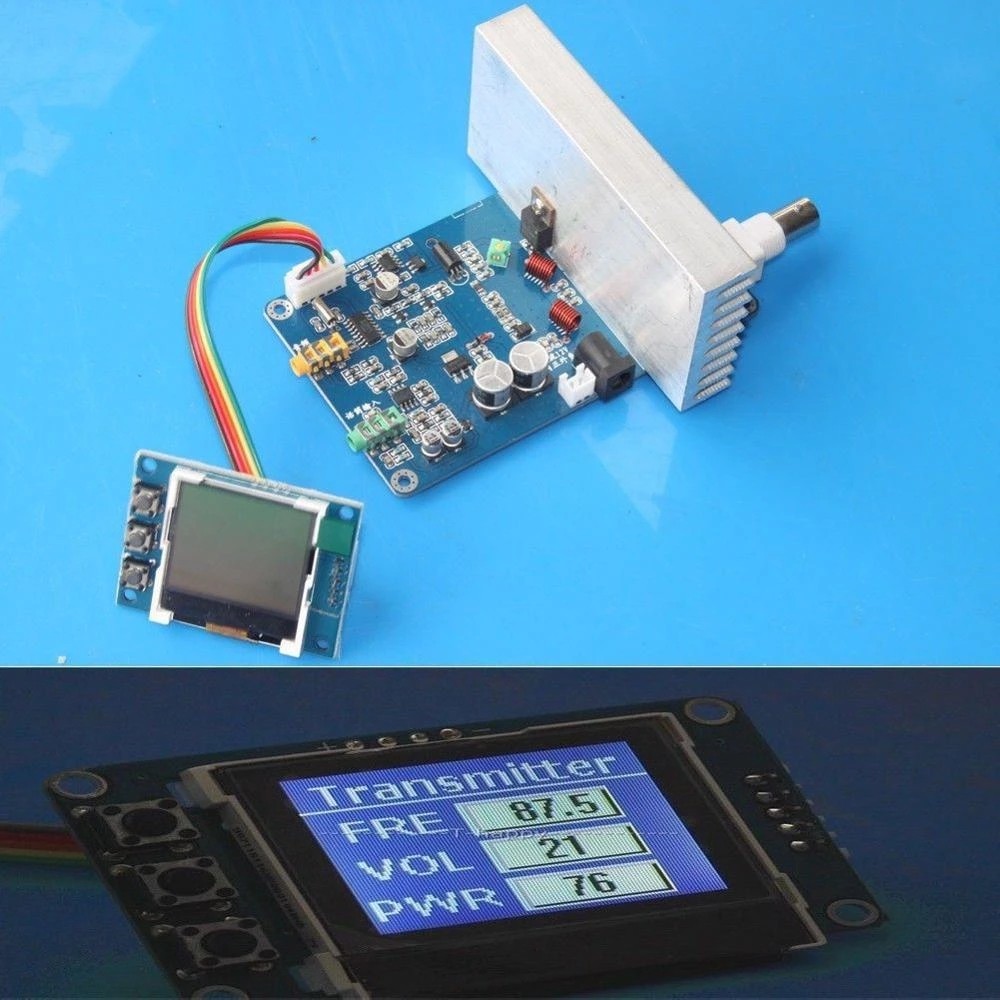 DISKON 15W FM Transmitter Radio Station PLL Stereo Digital 76M-108MHz TX + LCD Digital Display
